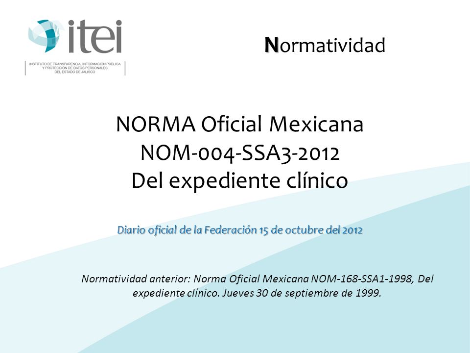 NORMA 168 EXPEDIENTE CLINICO PDF NORMA 168 EXPEDIENTE CLINICO PDF